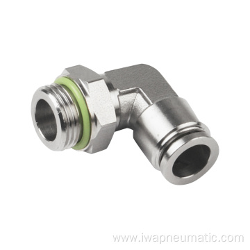 Stainless steel swivel elbow push in fiting
